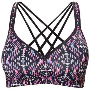 NWT XL Strappy Mid Support Sports Bra/Yoga Gym